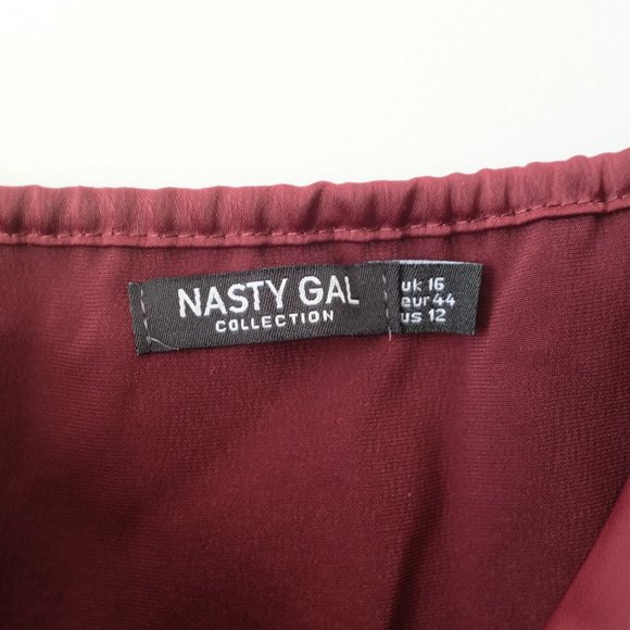 Nasty Gal Sought After Cowl Satin Dress - Picture 2 of 8